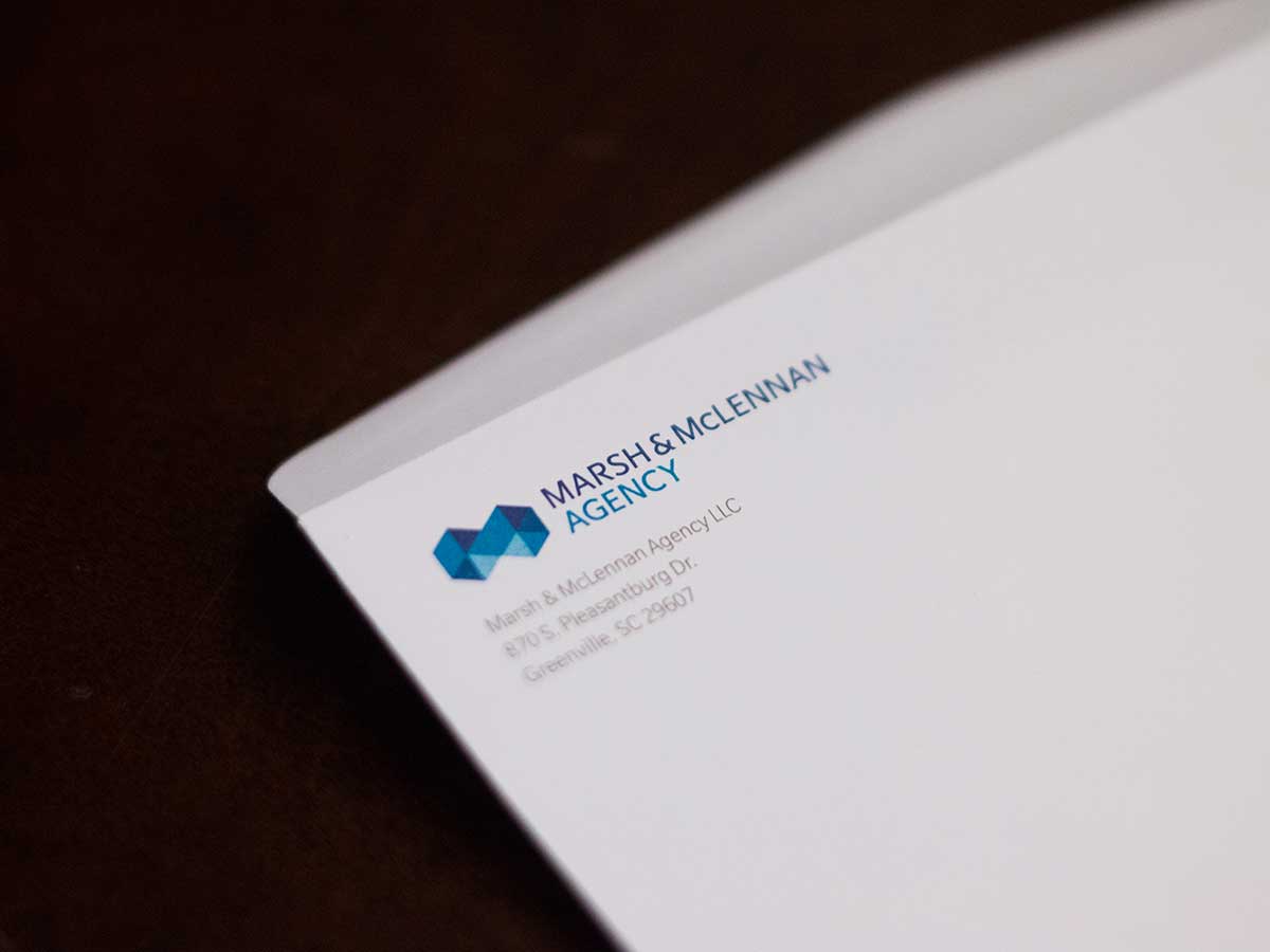 Custom Envelope Printing by Redmond Imaging Solutions, a local one-stop print shop in Greenville SC.