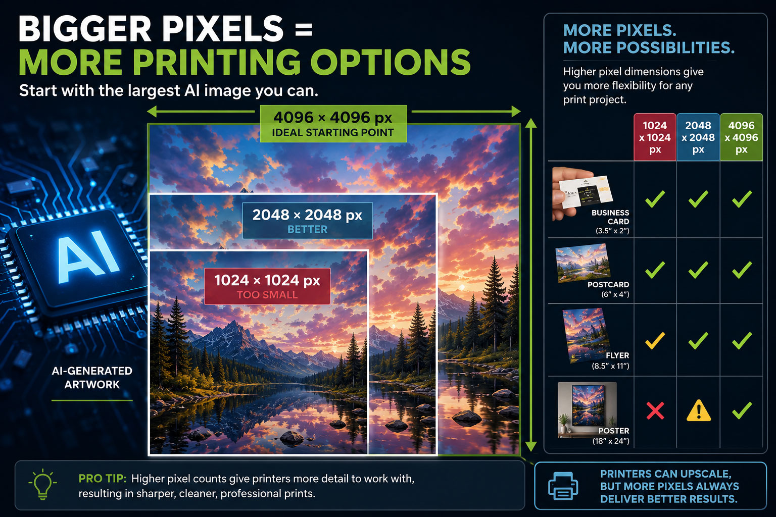 Prepping AI Artwork for Professional Printing - Image Size by Redmond Imaging Solutions, Greenville SC, 864-422-6020